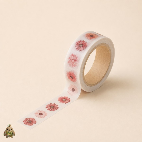 Flower Gallery 15 mm Washi Tape - Vintage Designs