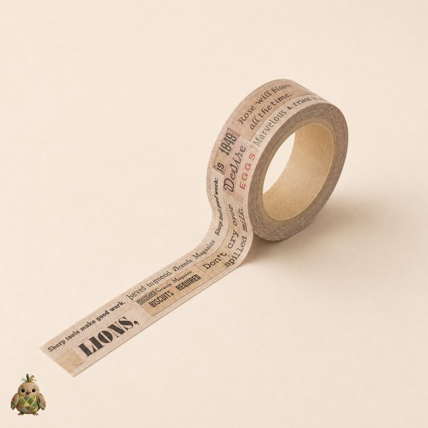 Flower Gallery 15 mm Washi Tape - Vintage Designs