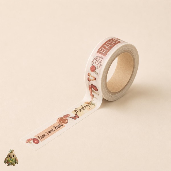 Flower Gallery 15 mm Washi Tape - Vintage Designs