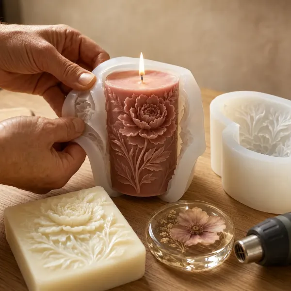 3D Silicone Molds for Candles, Soap and Resin