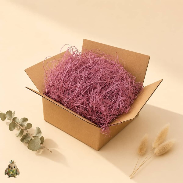 Lilac Colored Wood Wool Packaging Filler, 100 g Lilac Colored Wood Wool Packaging Filler, 100 g
