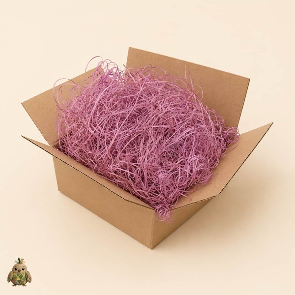 Lilac Colored Wood Wool Packaging Filler, 100 g Lilac Colored Wood Wool Packaging Filler, 100 g