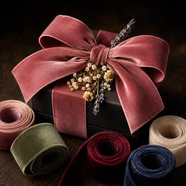 Velvet Ribbon - Assorted Muted Colors