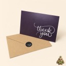 Thank You Card with Kraft Envelope and Sticker