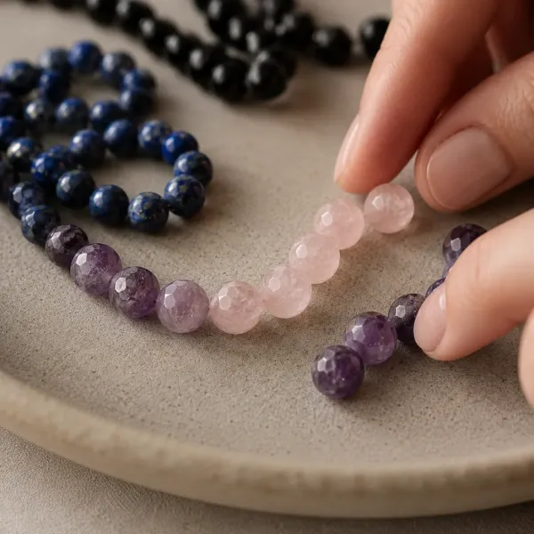 Natural Stone Beads Strand Mix Natural Stone Beads Strand Mix