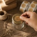 Round Handmade with Love Stickers, Kraft Look – 2.5 cm / 1 inch Round Handmade with Love Stickers, Kraft Look – 2.5 cm / 1 inch