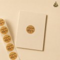Round Handmade with Love Stickers, Kraft Look – 2.5 cm / 1 inch Round Handmade with Love Stickers, Kraft Look – 2.5 cm / 1 inch