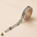 Botany Imprint 15 mm Washi Tape - Botanical Designs