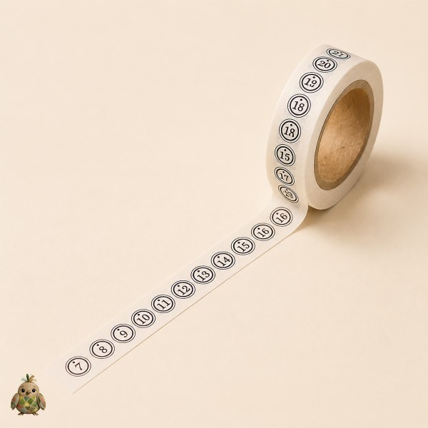 Botany Imprint 15 mm Washi Tape - Botanical Designs