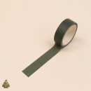 Botany Imprint 10 mm Decorative Washi Tape - Botanical Green and Green Dots
