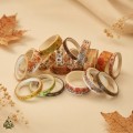 Decorative Washi Tape Set Four Seasons in the Field - Autumn, 18 Rolls