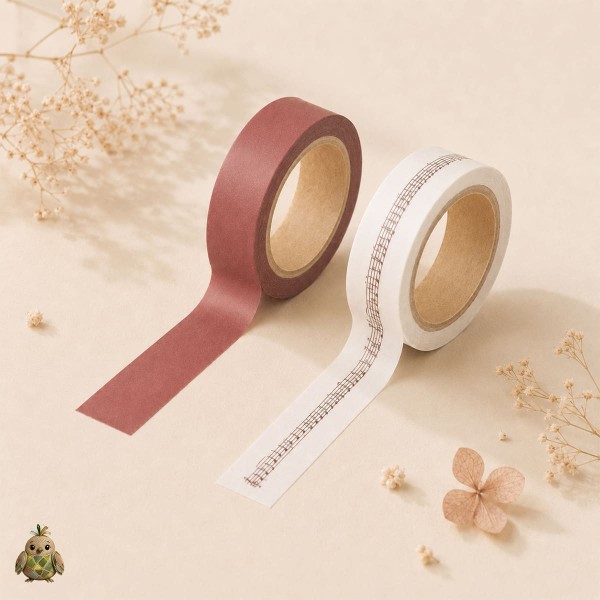 Flower Gallery 10 mm Washi Tape - Vintage Designs Flower Gallery 10 mm Washi Tape - Vintage Designs