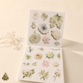 Blossom Season Green Vine Floral Language Sticker Book – PET and Washi Floral Stickers, approx. 120 pcs Blossom Season Green Vine Floral Language Sticker Book – PET and Washi Floral Stickers, approx. 120 pcs