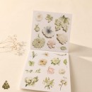 Blossom Season Green Vine Floral Language Sticker Book – PET and Washi Floral Stickers, approx. 120 pcs Blossom Season Green Vine Floral Language Sticker Book – PET and Washi Floral Stickers, approx. 120 pcs