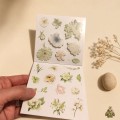 Blossom Season Green Vine Floral Language Sticker Book – PET and Washi Floral Stickers, approx. 120 pcs Blossom Season Green Vine Floral Language Sticker Book – PET and Washi Floral Stickers, approx. 120 pcs