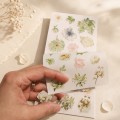 Blossom Season Green Vine Floral Language Sticker Book – PET and Washi Floral Stickers, approx. 120 pcs Blossom Season Green Vine Floral Language Sticker Book – PET and Washi Floral Stickers, approx. 120 pcs
