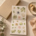 Blossom Season Green Vine Floral Language Sticker Book – PET and Washi Floral Stickers, approx. 120 pcs Blossom Season Green Vine Floral Language Sticker Book – PET and Washi Floral Stickers, approx. 120 pcs