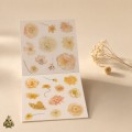 Blossom Season Warm Sun and Flowers Sticker Book – PET and Washi Floral Stickers, approx. 120 pcs Blossom Season Warm Sun and Flowers Sticker Book – PET and Washi Floral Stickers, approx. 120 pcs