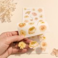 Blossom Season Warm Sun and Flowers Sticker Book – PET and Washi Floral Stickers, approx. 120 pcs Blossom Season Warm Sun and Flowers Sticker Book – PET and Washi Floral Stickers, approx. 120 pcs