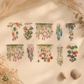 Flower Bells Follow the Wind PET Sticker Set – botanical leaves and hanging floral bells, 10 pcs Flower Bells Follow the Wind PET Sticker Set – botanical leaves and hanging floral bells, 10 pcs