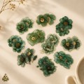 Gold-Plated Flower Dawn Green Flower PET Sticker Set – green flowers with gold details, 20 pcs Gold-Plated Flower Dawn Green Flower PET Sticker Set – green flowers with gold details, 20 pcs