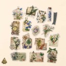 Journal Vintage Sticker Pack "Freud's Garden", Spring's Appointment – 16 die-cut botanical stickers