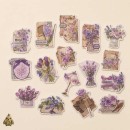 Journal Vintage Sticker Pack "Freud's Garden", Whisper of the Night – 16 die-cut botanical stickers