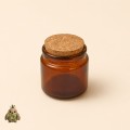 100 ml Amber Glass Apothecary Jar with Cork Lid 100 ml Amber Glass Apothecary Jar with Cork Lid