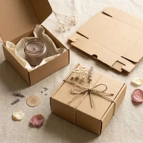 Self-Assembling Kraft Cardboard Box - 25 Pcs Set Self-Assembling Kraft Cardboard Box - 25 Pcs Set