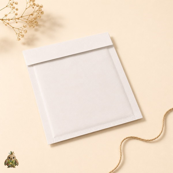 White Bubble Mailer Envelope – self-seal protective padded envelope, 170 x 165-mm White Bubble Mailer Envelope – self-seal protective padded envelope, 170 x 165-mm