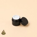 10 ml Amber Glass Jar with Black Lid and Sealing Disc