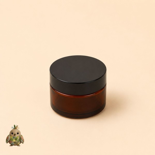 30 ml Amber Glass Jar with Black Lid and Sealing Disc 30 ml Amber Glass Jar with Black Lid and Sealing Disc