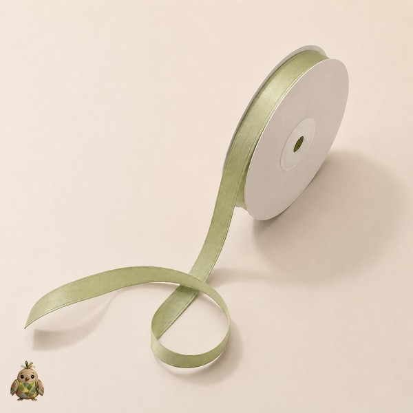 Eucalyptus Cotton Blend Ribbon, 10 mm x 15 m Eucalyptus Cotton Blend Ribbon, 10 mm x 15 m