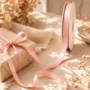 Powder Pink Cotton Blend Ribbon, 10 mm x 15 m Powder Pink Cotton Blend Ribbon, 10 mm x 15 m