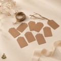 Scalloped Top Kraft Tags with Jute String, Set of 10 Scalloped Top Kraft Tags with Jute String, Set of 10