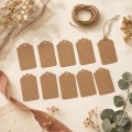 Scalloped Top Kraft Tags with Jute String, Set of 10 Scalloped Top Kraft Tags with Jute String, Set of 10