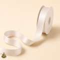 White Cotton Blend Ribbon, 10 mm x 15 m White Cotton Blend Ribbon, 10 mm x 15 m
