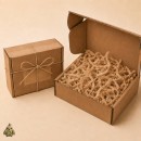Kraft Zig-Zag Shredded Paper Filler, 100 g – Reusable Kraft Box 210 x 150 x 50 mm