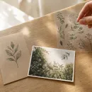 Transparent PET Botanical Stickers