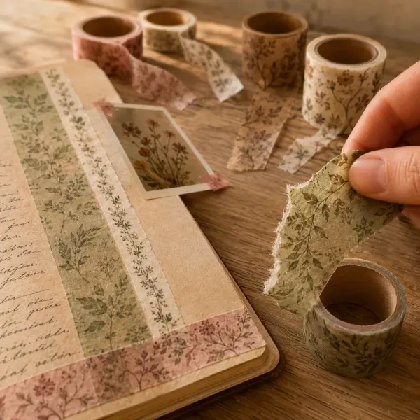 Vintage Botanical Washi Tape Set