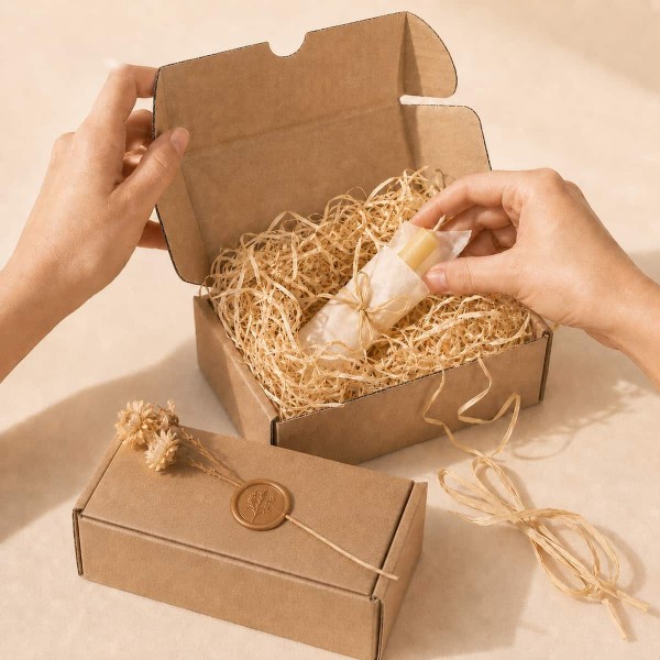 Natural Wood Wool Packaging Filler, 100 g Natural Wood Wool Packaging Filler, 100 g