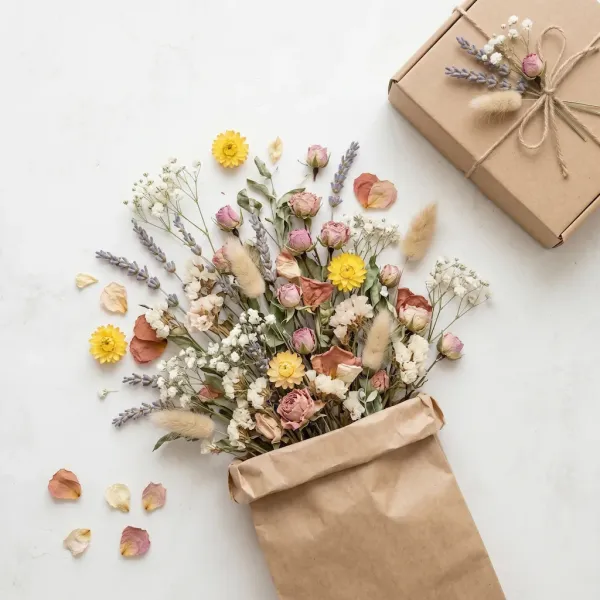 Natural Dried Flower Mix for Artisanal Decor