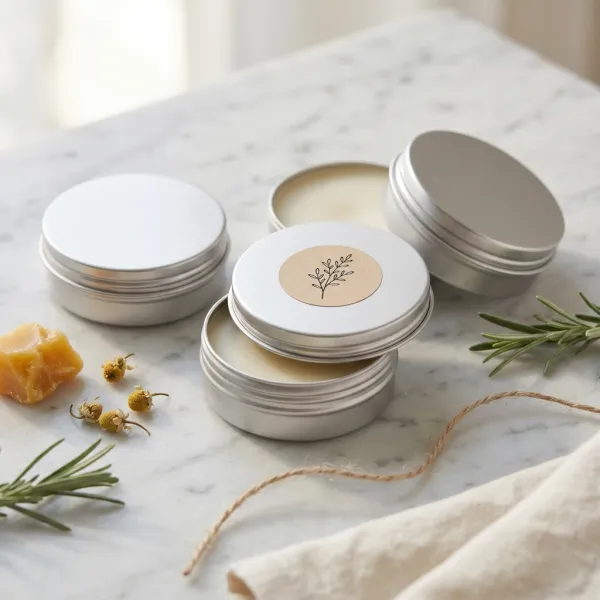 Round Metal Tin Containers - Slide Lid