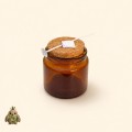 100 ml Amber Glass Apothecary Candle Jar Set with Cork Lid, 10 cm Wick and Adhesive Wick Sticker 100 ml Amber Glass Apothecary Candle Jar Set with Cork Lid, 10 cm Wick and Adhesive Wick Sticker