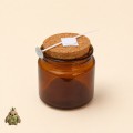 200 ml Amber Glass Apothecary Candle Jar Set with Cork Lid, 10 cm Wick and Adhesive Wick Sticker 200 ml Amber Glass Apothecary Candle Jar Set with Cork Lid, 10 cm Wick and Adhesive Wick Sticker