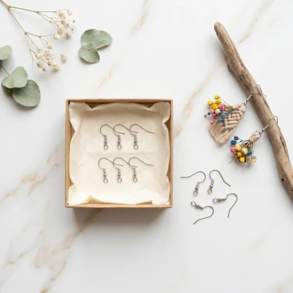 Stainless Steel Earring Hooks - Hypoallergenic